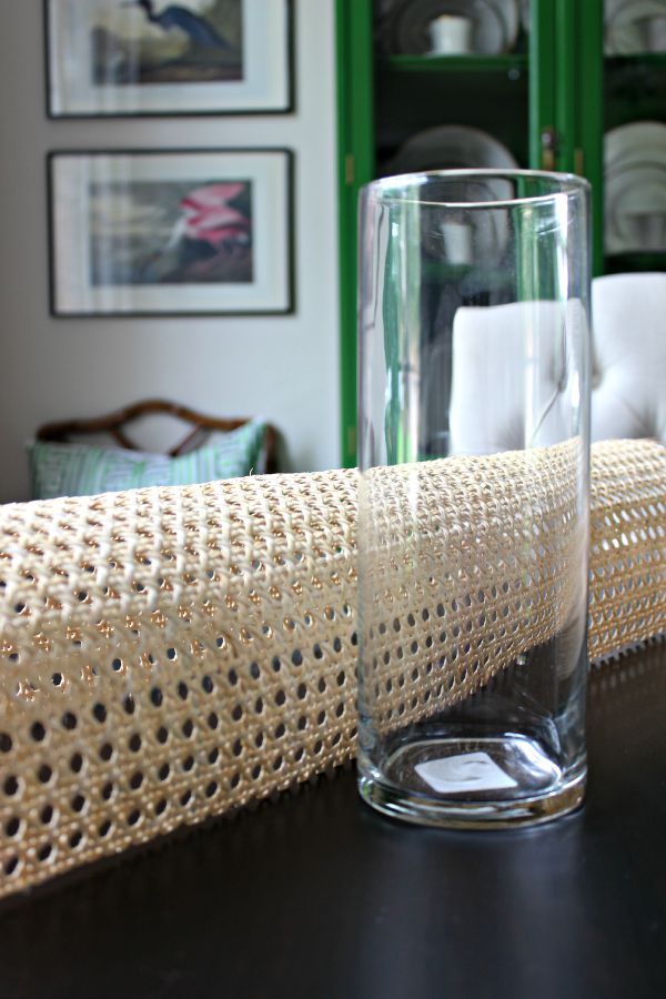 DIY SUMMER SCHOOL {CANE COVERED VASES} Dimples and Tangles