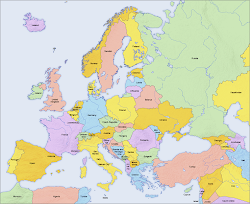 Map of Europe