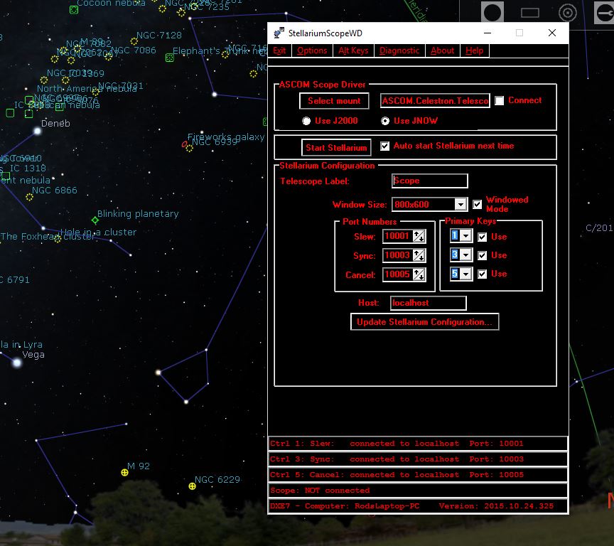 Uncle Rod's Astro Blog Simple. Neat. Really No Trouble at All Stellarium