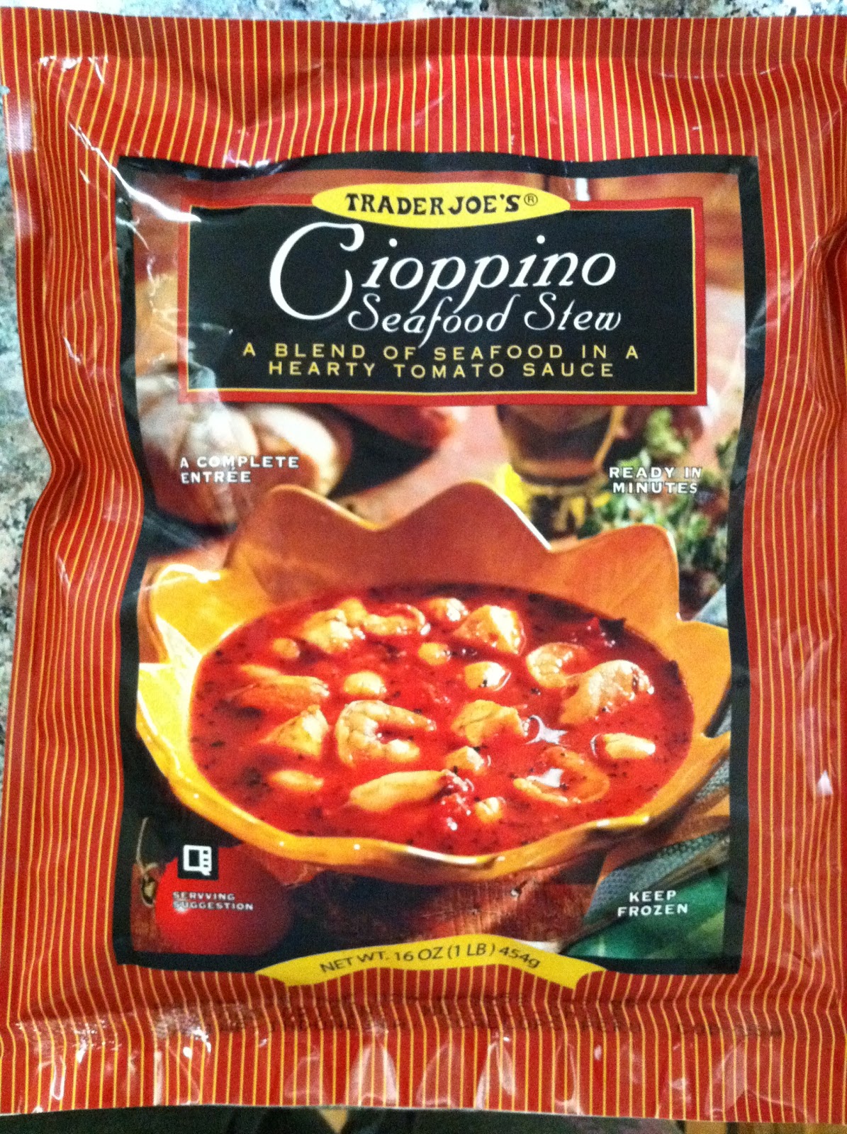Trader Joe's Prose (and cons) Cioppino Seafood Stew