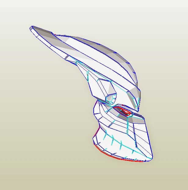 DaliLomo Predator Costume Mask Cardboard DIY (template)