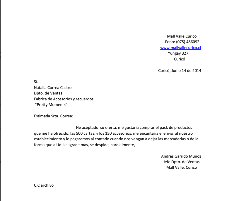 carta de pedidos mega secretarios carta de pedido