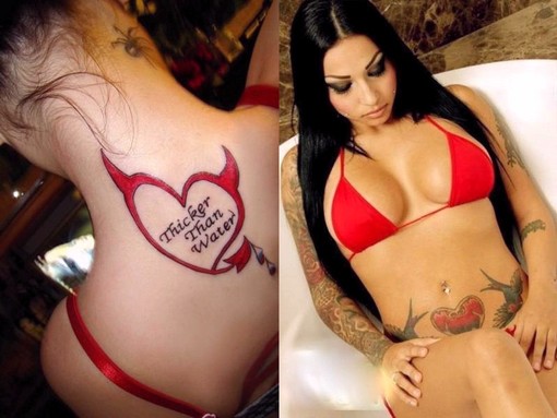 Heart Tattoos Girls