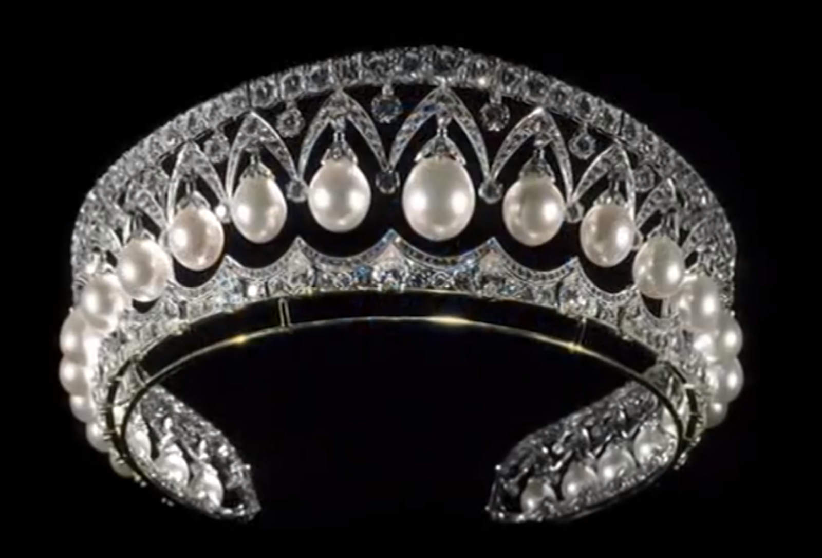 تيجان ملكية  امبراطورية فاخرة Russian+imperial+tiara+diamond+pearl+bolin