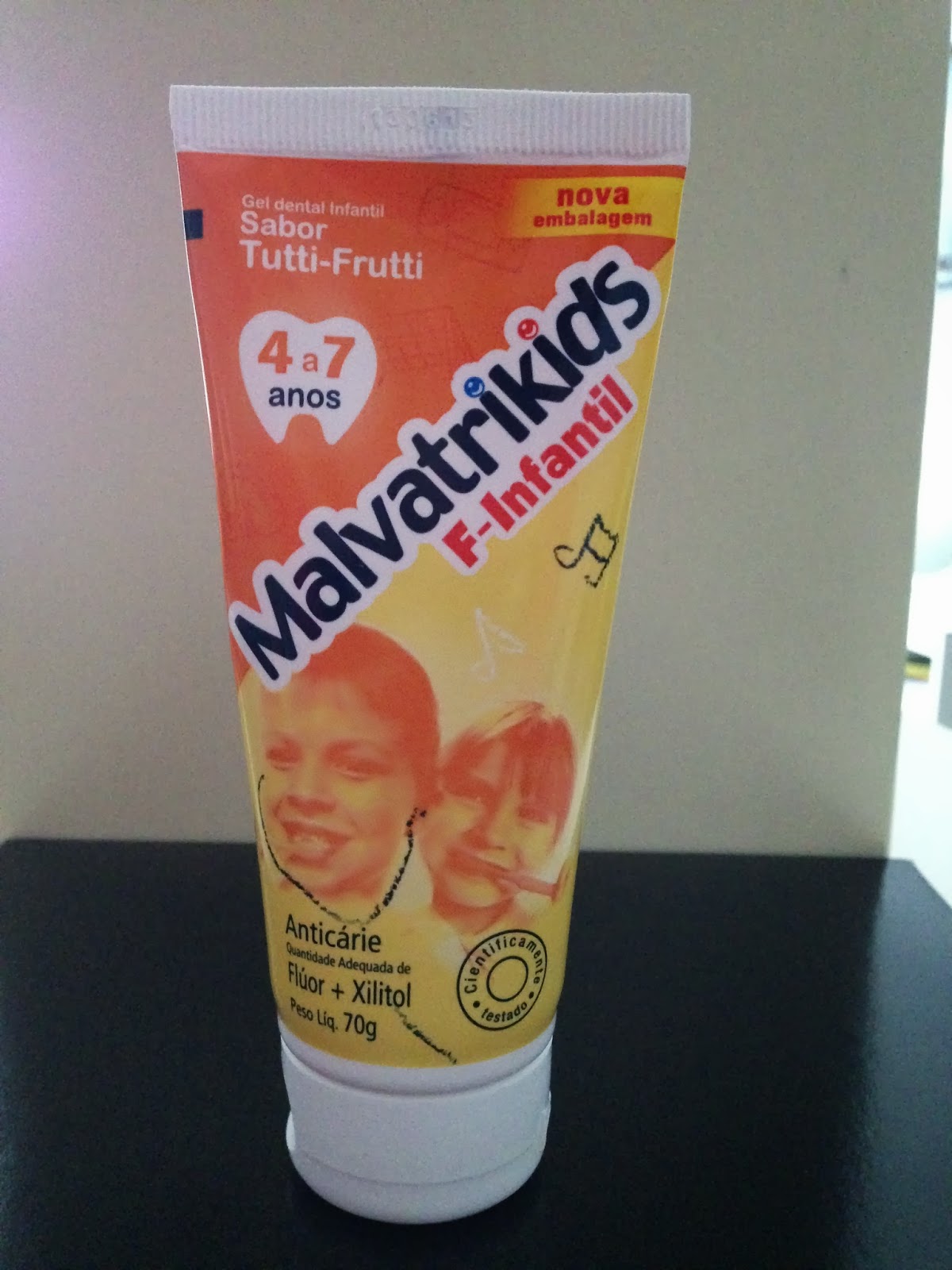 laboratório daudt malvatrikids f-infantil gel dental infantil de quatro até sete anos