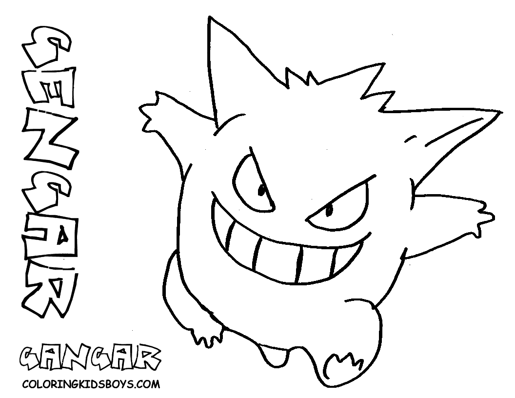 Desenhos de Pokémon Gengar - Como desenhar Pokémon Gengar passo a passo