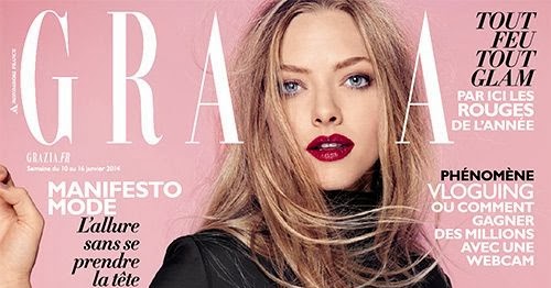 Amanda Seyfried Grazia France Magazine Cover January 2014 HQ Scans