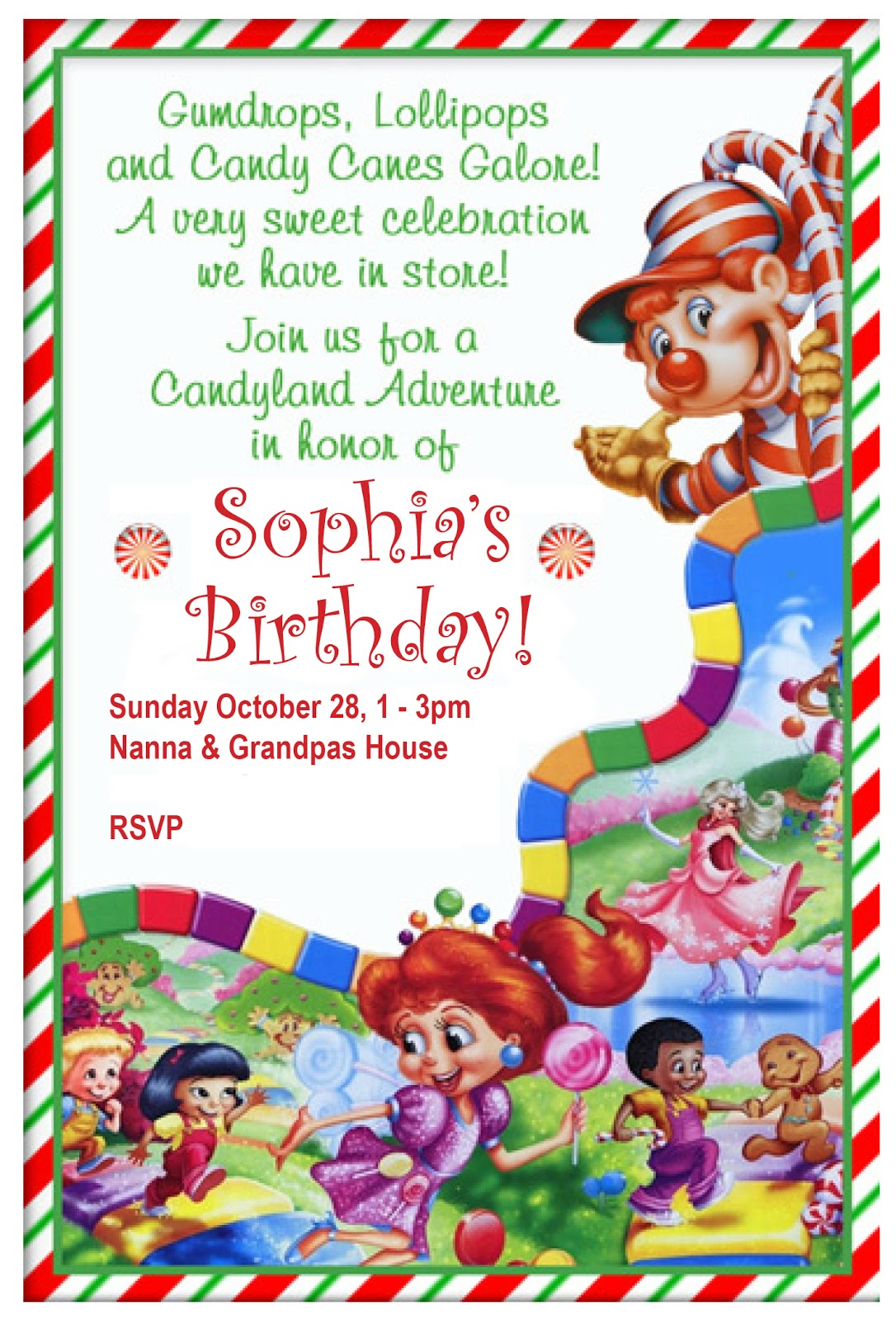 smock, paper, scissors: CANDY LAND BIRTHDAY!!
