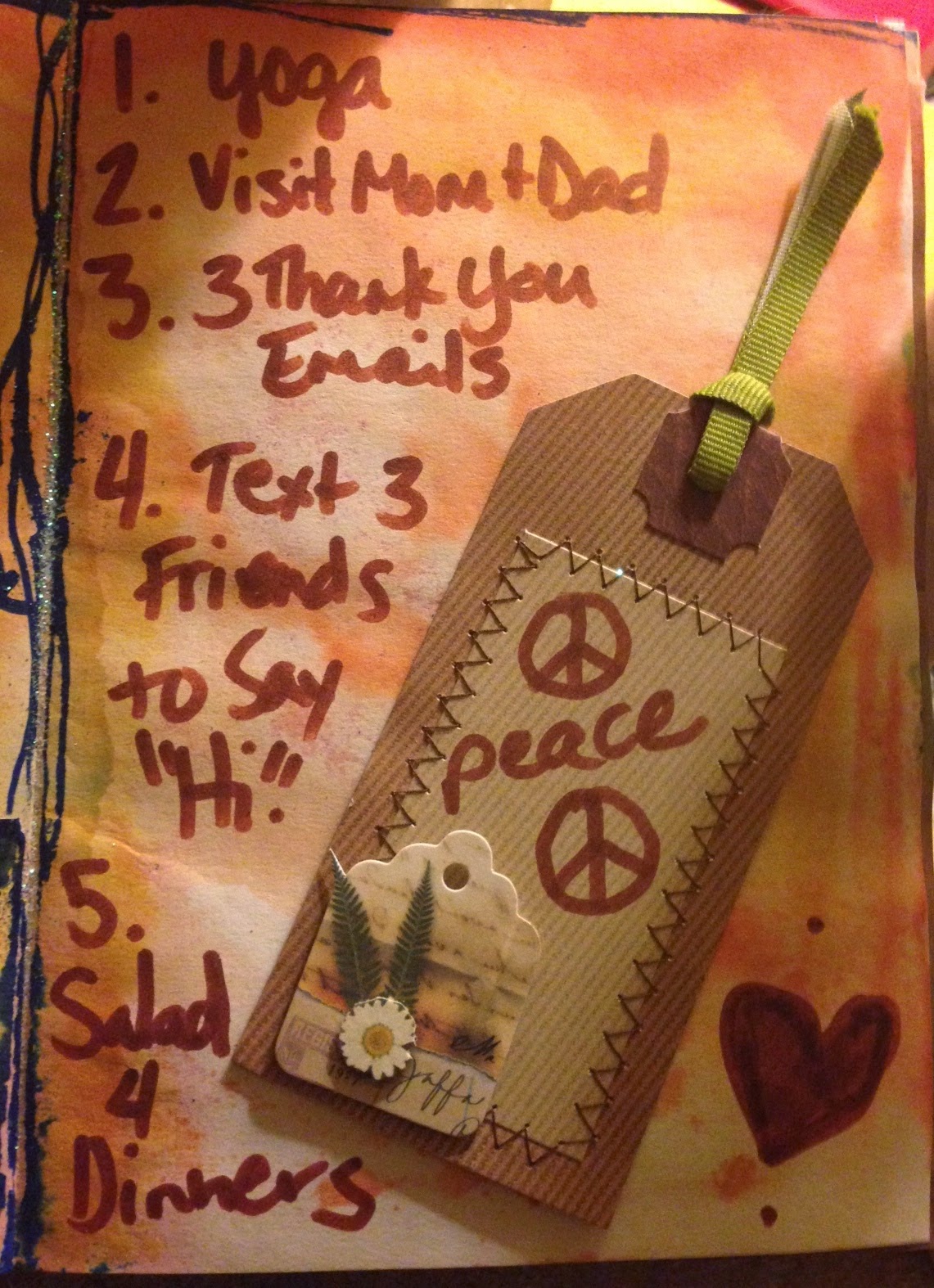 My Blissful Journey Goal Book Page 2