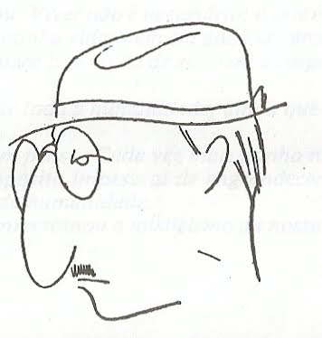 Caricatura de Fernando Pessoa