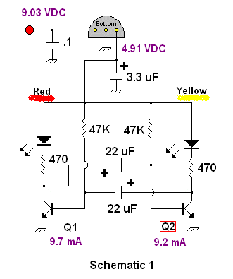 Simple Multivibrator Led Flasher