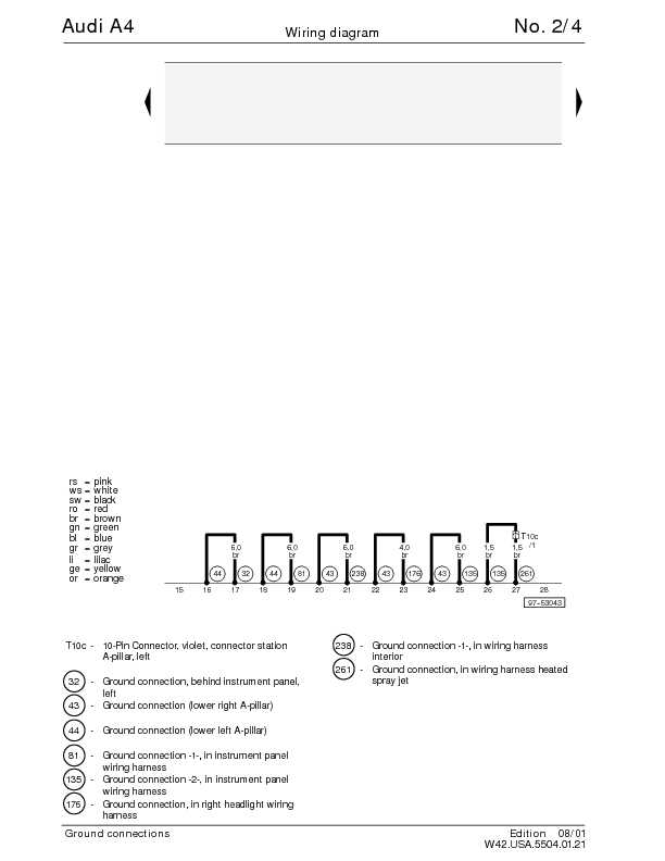 The Audi A4 Complete Wiring Diagrams