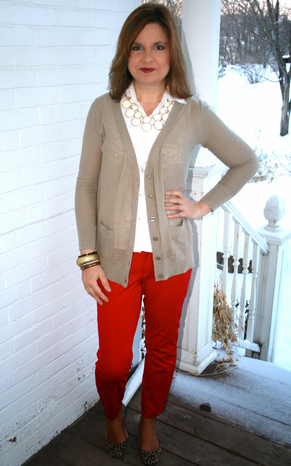 Amy's Creative Pursuits: Fashion Over Fifty: What to wear with Red Pants?