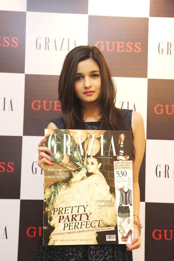 alia bhatt unveils grazia magazine party special issue. unseen pics