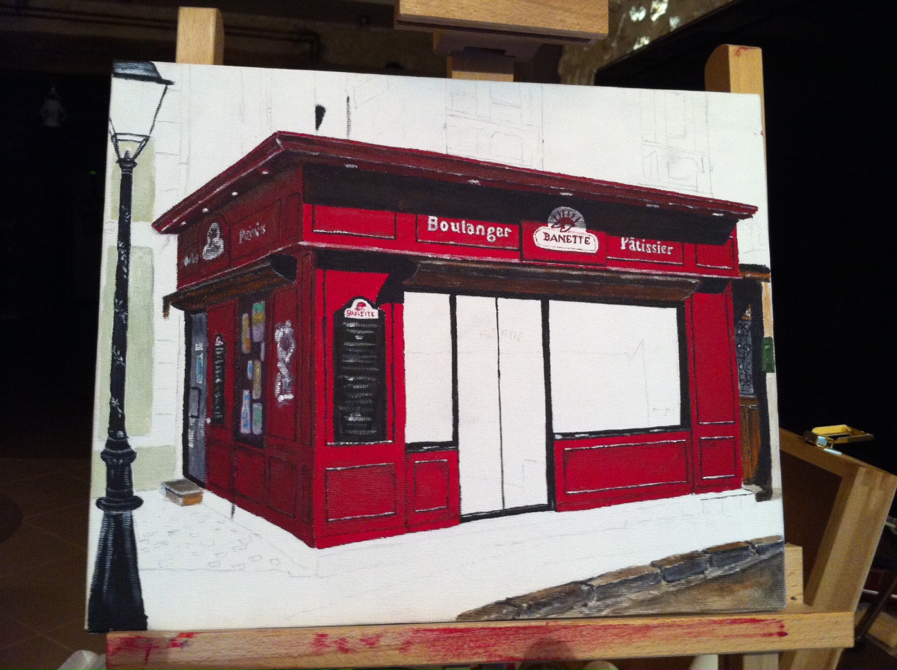 La boulangerie Rouge Le Villagiste