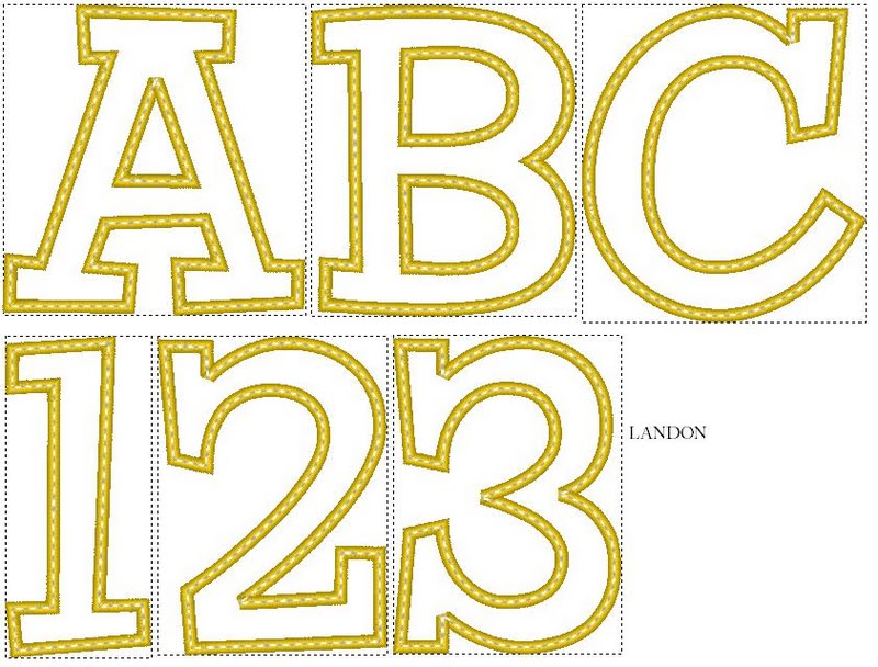 Lacey Kaye Creations Applique Fonts