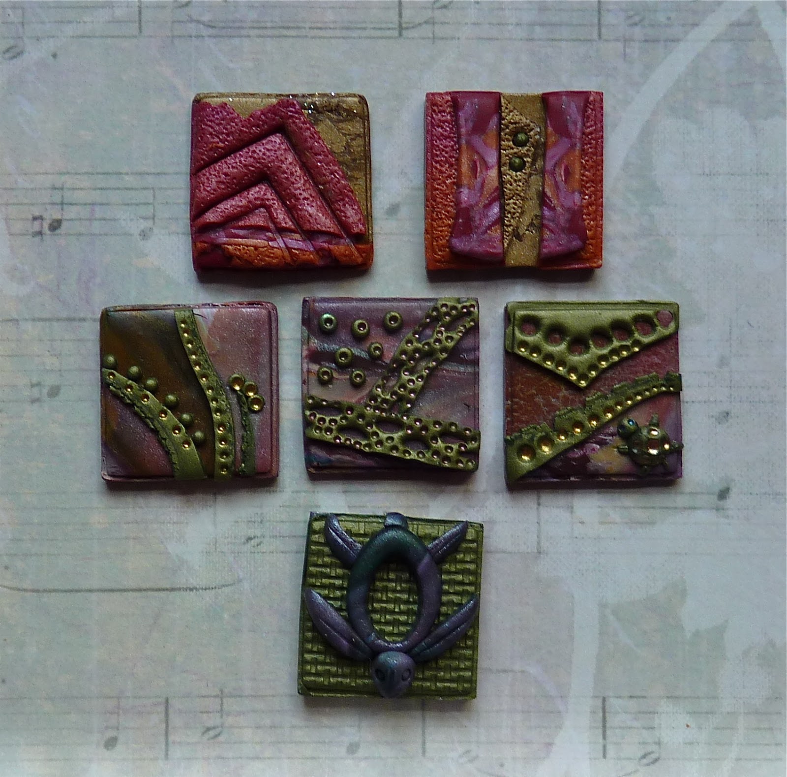 Knightwork Playing with Clay Polymer Clay Mini Art Tiles...