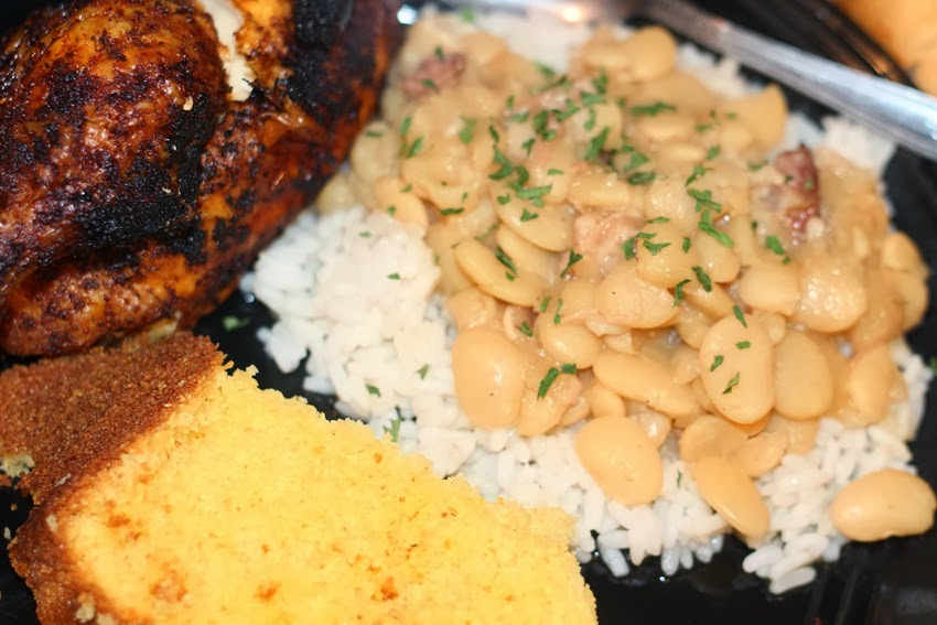 Beautyfash Blog Southern Baby Lima Beans with Smoked Turkey