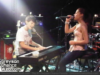 Ariana Grande and Greyson Chance