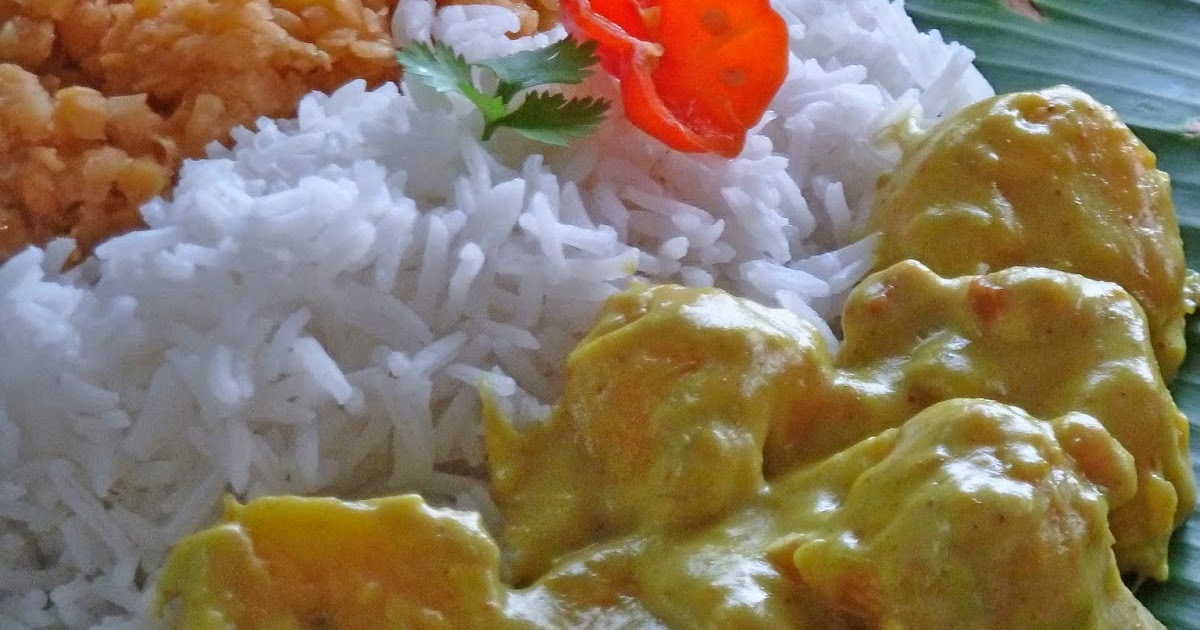 En cuisine avec Marlène Banane plantain au colombo et lait de coco