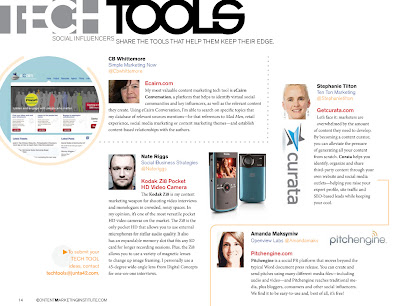 My most valuable content marketing tech tool is eCairn Conversation