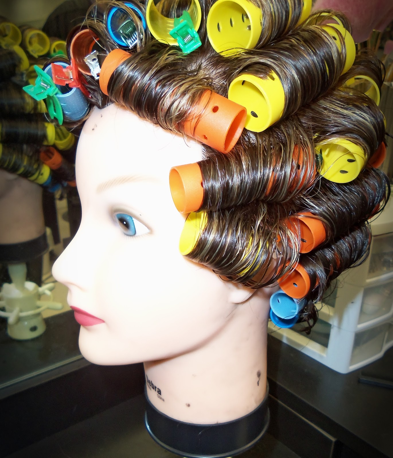 Haircut and Style Please Roller Set on Short Hair