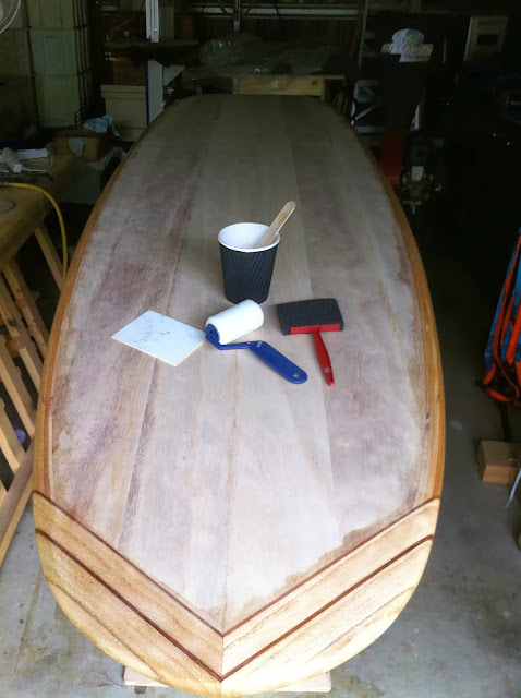 wood surfboard