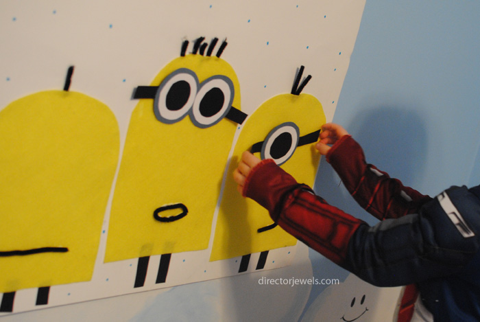 Pin the Goggles on the Minions Party Game | Minions Despicable Me Party Ideas at directorjewels.com