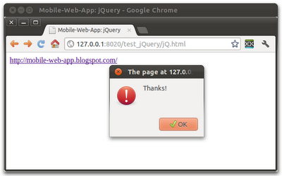 jQuery - Handle event of user clicking on a link