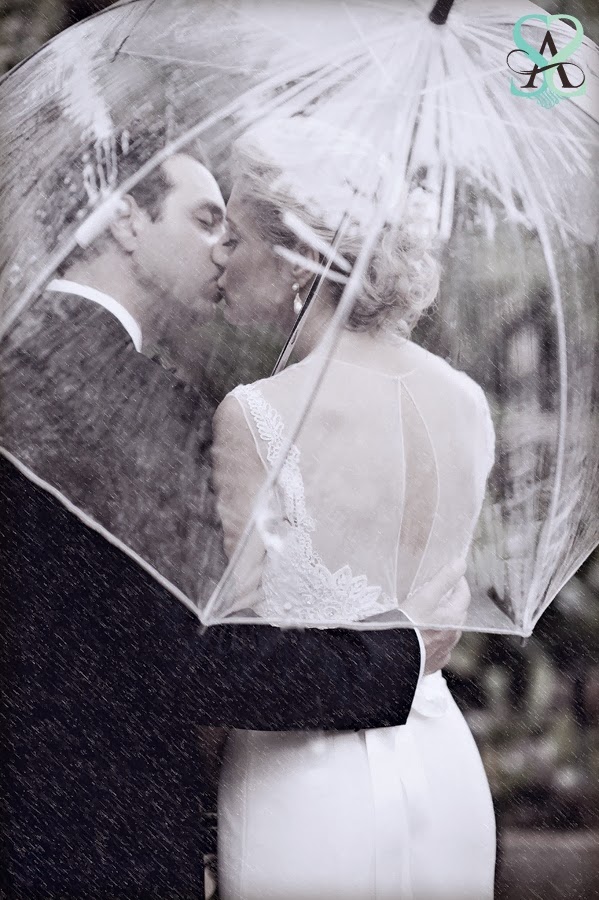 ideas originales para bodas de invierno paraguas transparente