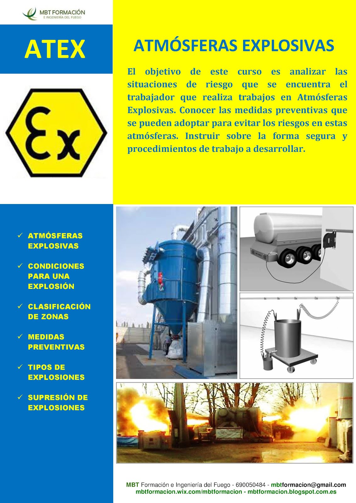 Curso ATEX - Atmósferas Explosivas