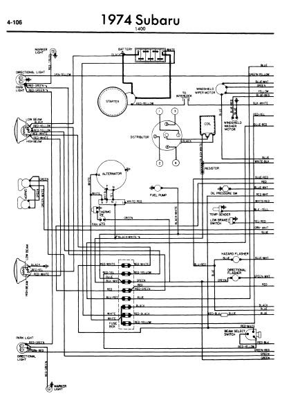 repair-manuals: Subaru 1400 1974 Wiring Diagram mazda 6 wiring diagram downloads 
