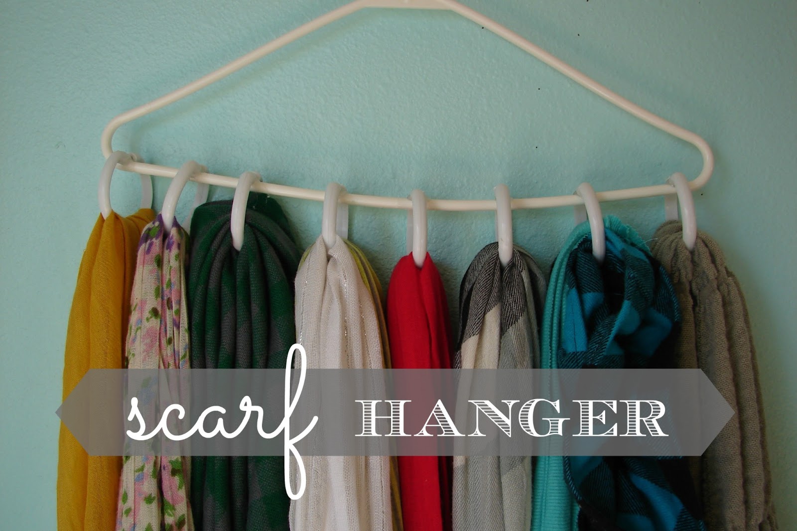 diy scarf hanger