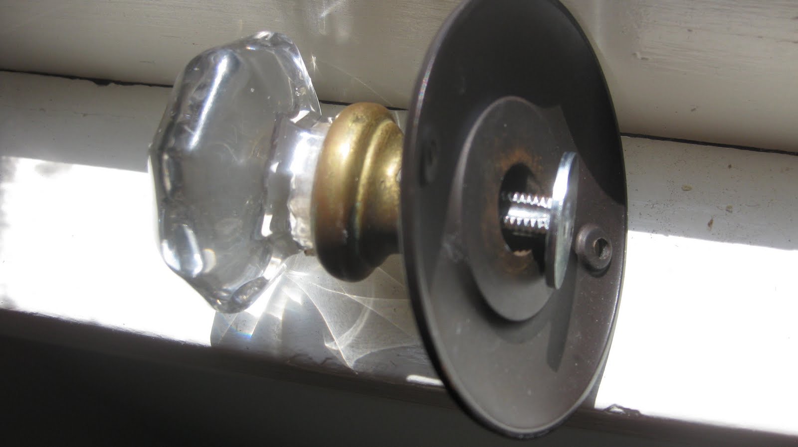 How To Use An Old Glass Door Knob On A New Predrilled Door Stacy and