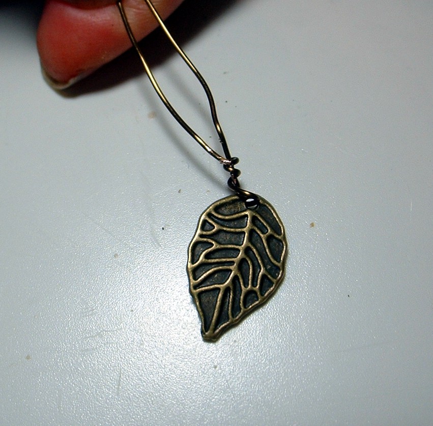 Shaterra Clay Studio Project Idea Wire Wrapped Leaf Earrings