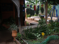 Detalhe da casa ecologica