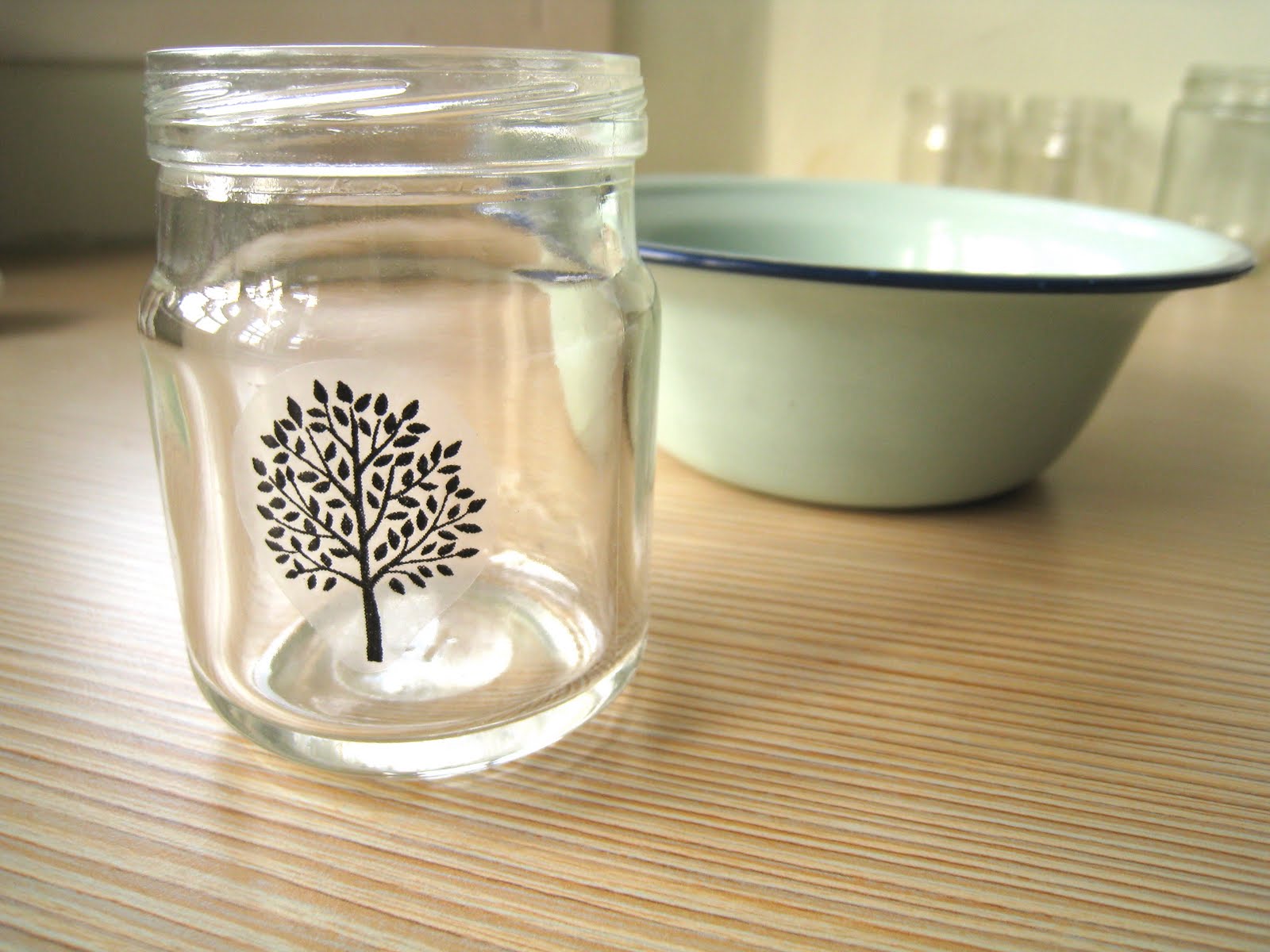 Ally's In Wonderland Craft Geek DIY How to Print on Glass Jars