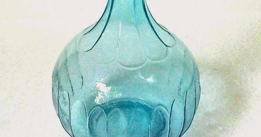 Botol Anggur Biru (SOLD) | galeri Toean &amp; Njonja