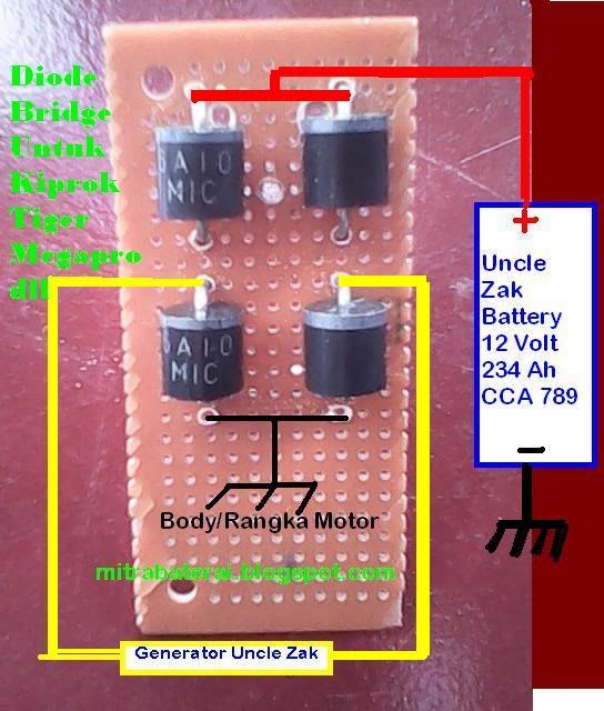 SOLUSI BATTERY Koleksi Skema Kiprok Aplikasi Honda Tiger