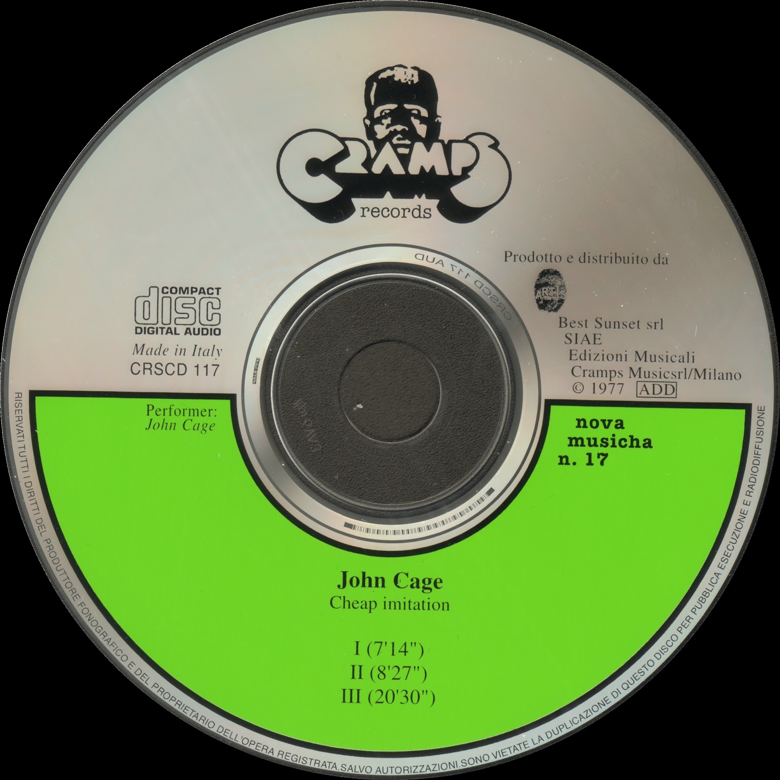 FarmDrome Records John Cage Cheap Imitation