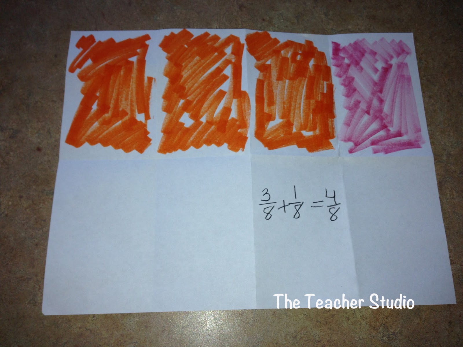 Using paper folding to introduce "adding fractions" The Teacher Studio