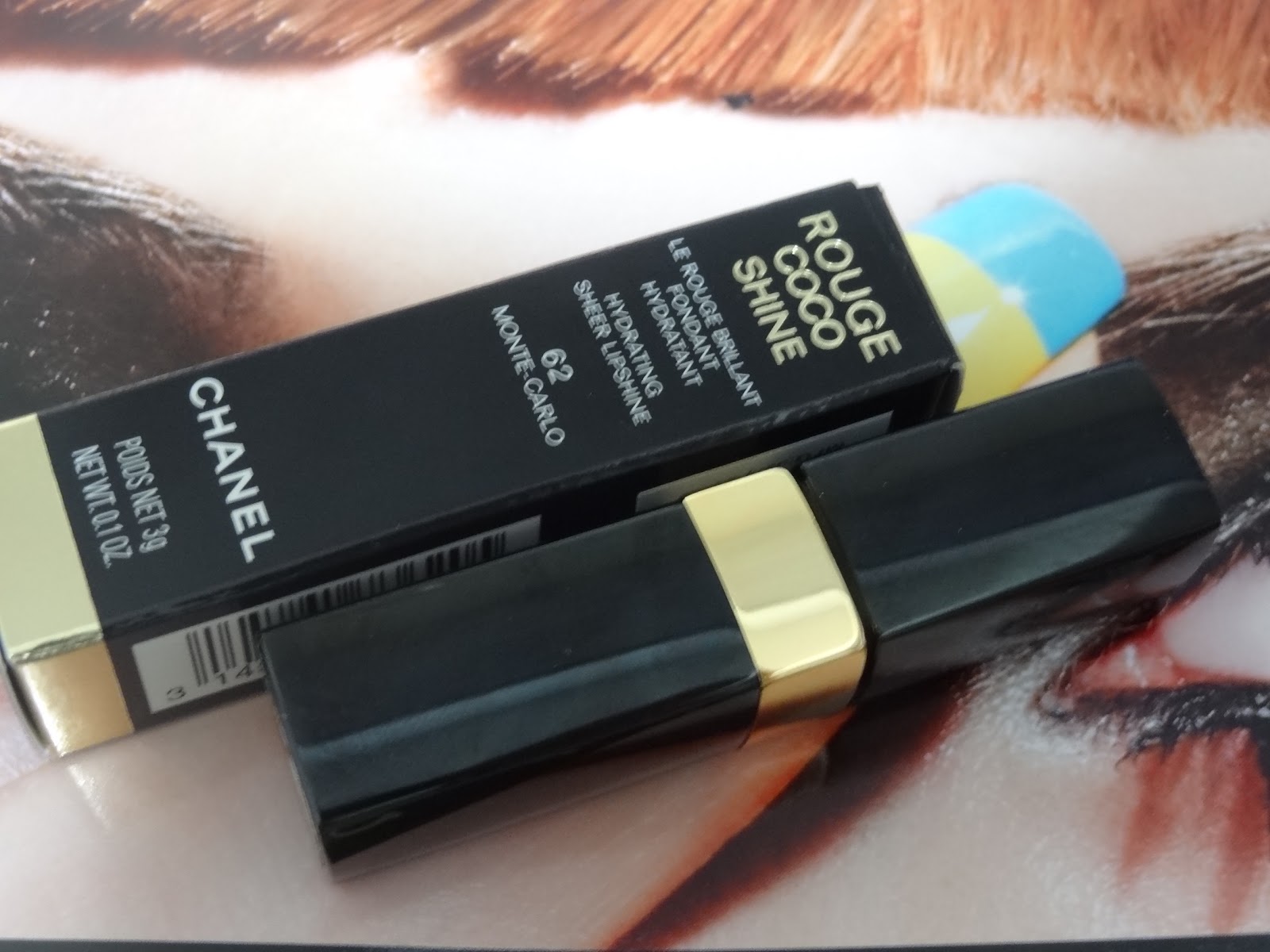 Positively Nice: Chanel Rouge Coco Shine in 62 Monte Carlo Review + FOTD