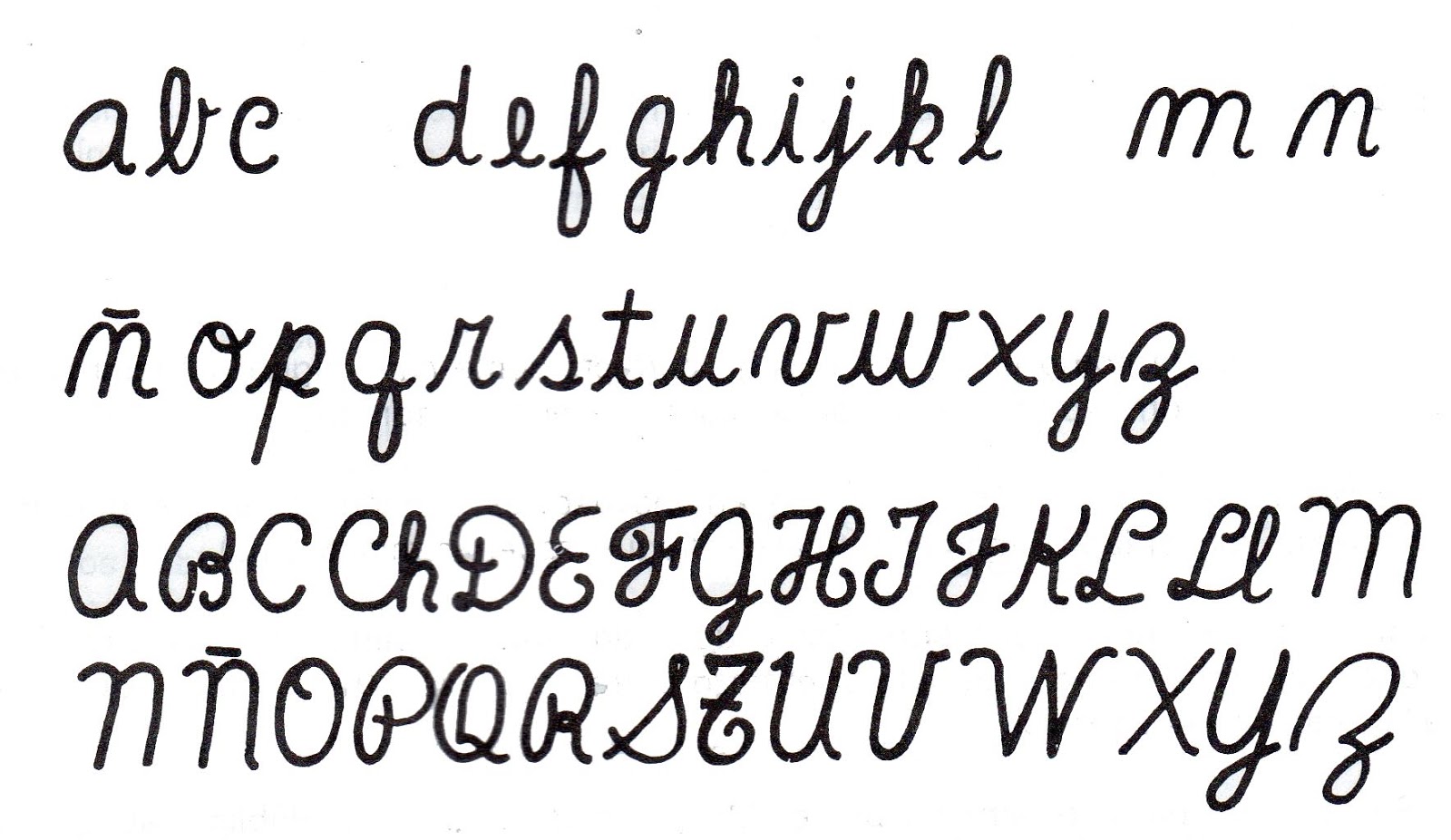 Caligrafia Letras Alfabeto Trazos Pictures