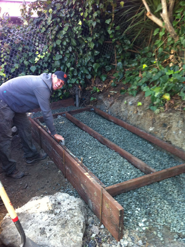 wooden shed foundation