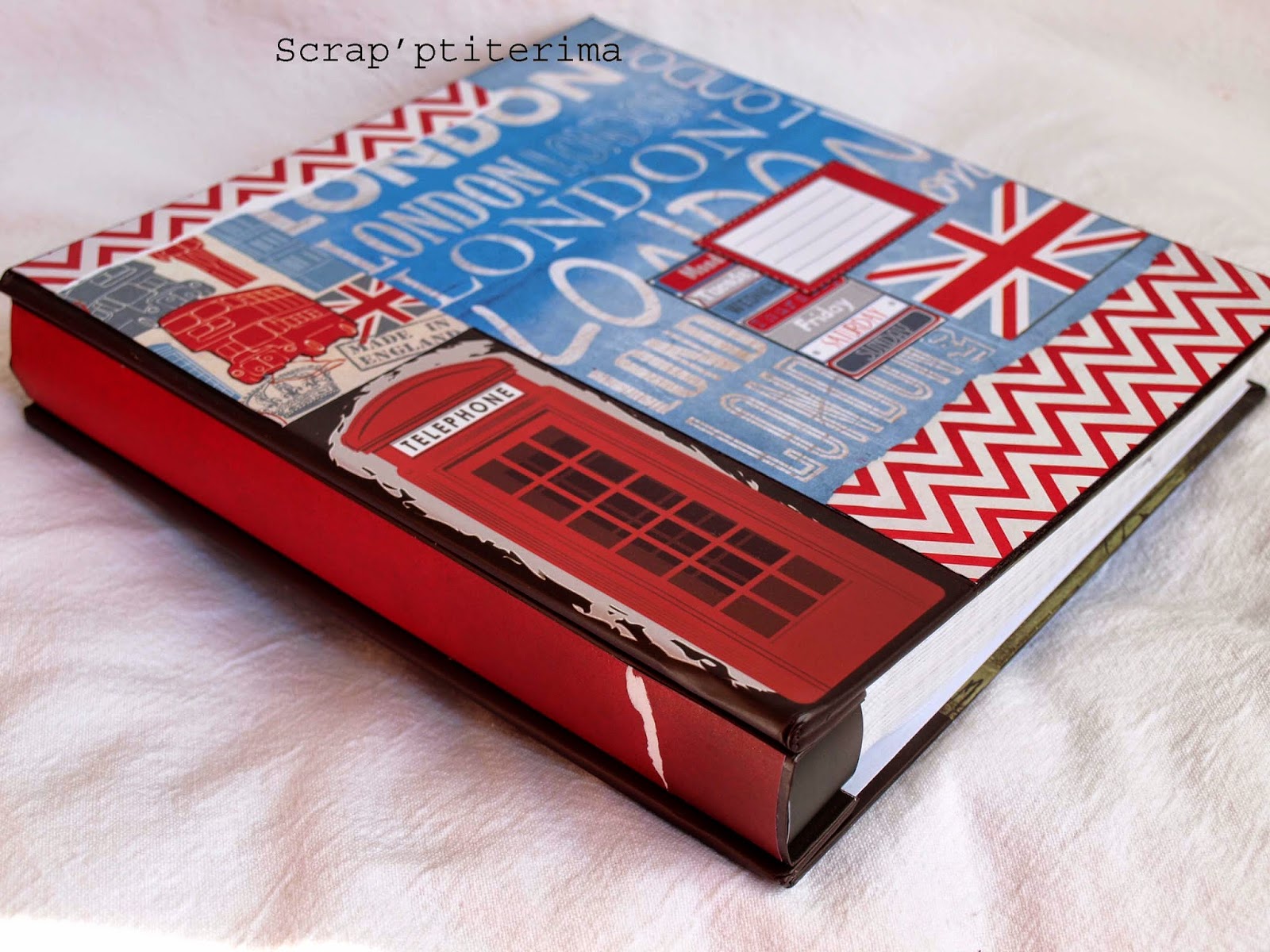 Scrap'ptiterima album photo redécoré londres