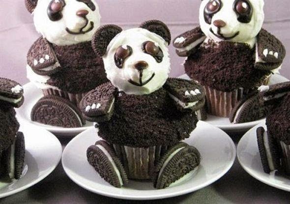 How To Make Oreo Panda Cupcakes