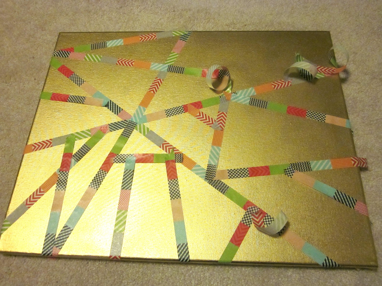 From Woo to You DIY Tape Painting!