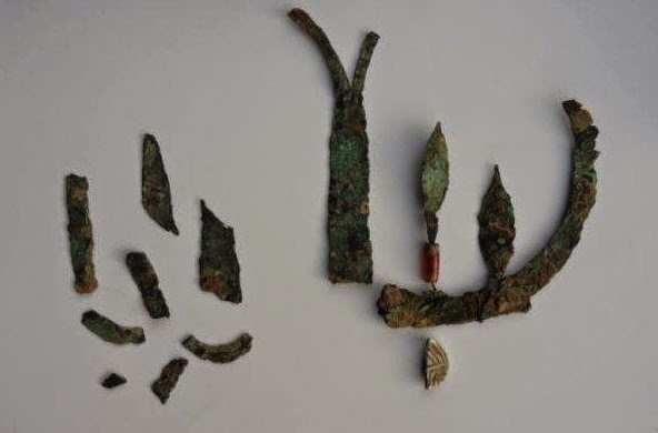 Fragments of the crown discovered in Chandayan village of Uttar Pradesh's Baghpat district [Credit: Times of India]