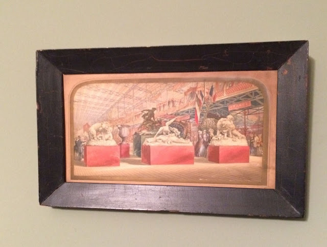Antique 1889 Paris Exposition Worlds Fair Souvenir Lithograph Framed Art