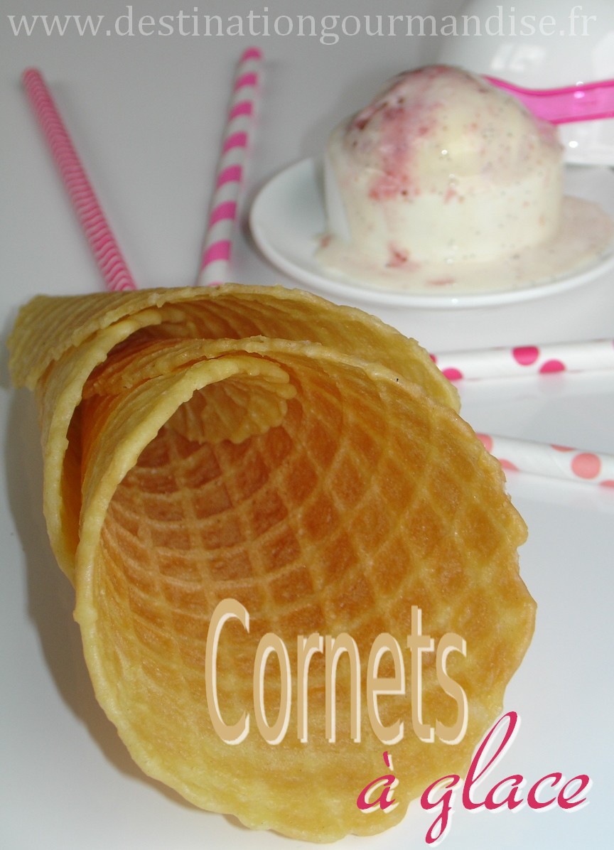 Destination gourmandise à glace en gaufrette